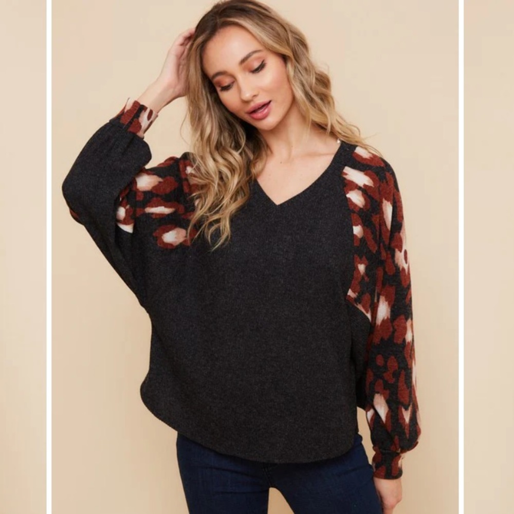 Printed sleeve Patterned Shirt